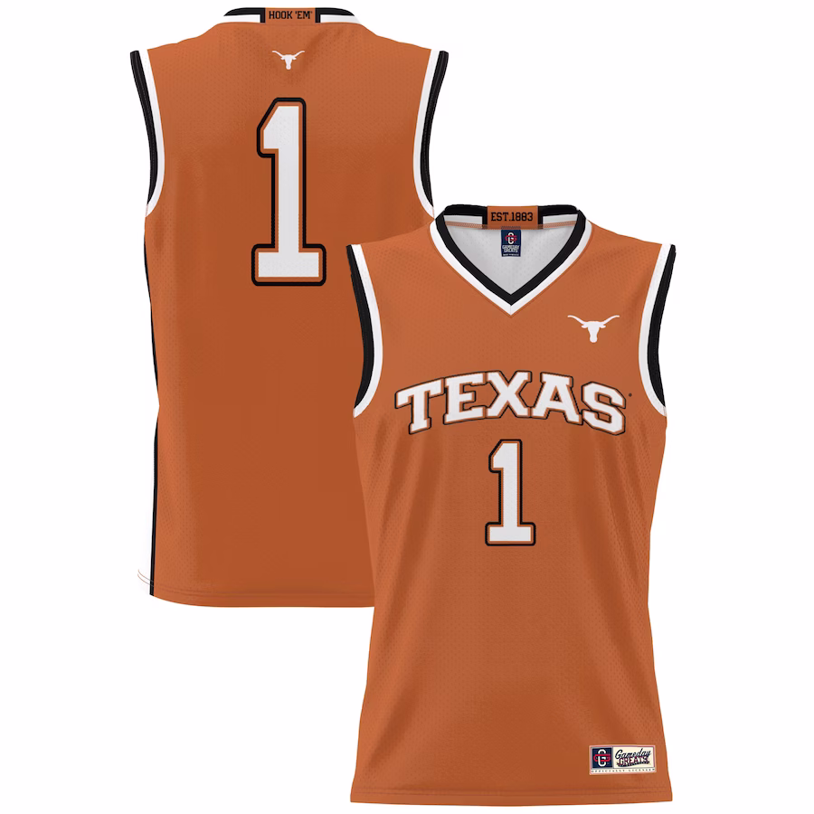 #1 Texas Longhorns GameDay Greats Youth Lightweight Collegiate Basketball Jersey - Texas Orange