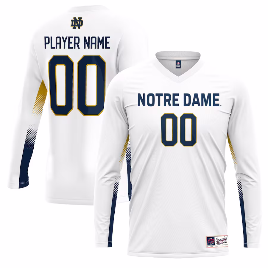 Notre Dame Fighting Irish GameDay Greats Youth NIL Lightweight Volleyball Jersey - White