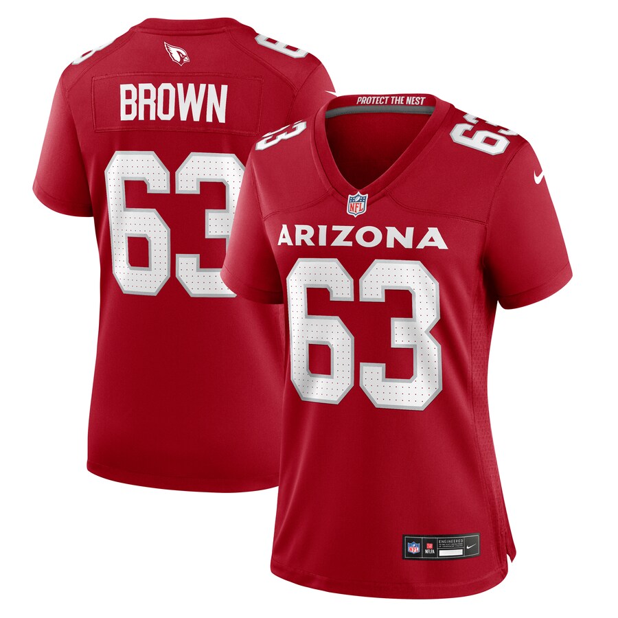 Women's Arizona Cardinals Evan Brown Nike Cardinal Team Game Jersey