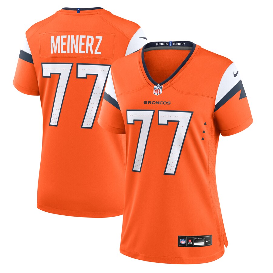 Women's Denver Broncos Quinn Meinerz Nike Orange Team Game Jersey