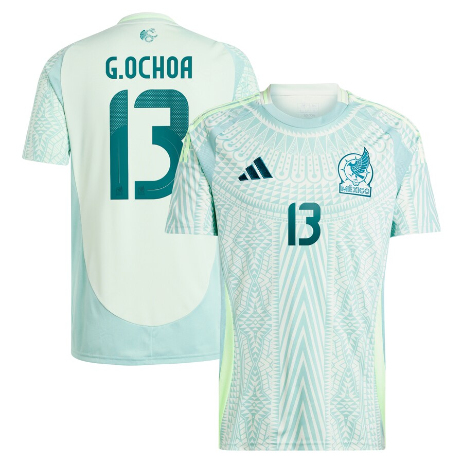 Men's Mexico National Team Guillermo Ochoa adidas Green 2024 Away Replica Player Jersey
