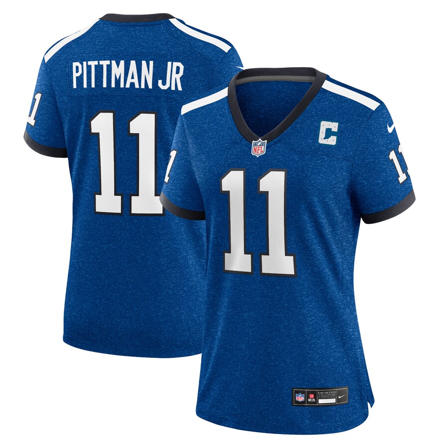 Women's Indianapolis Colts Michael Pittman Jr. Nike Royal Indiana Nights Alternate Game Jersey