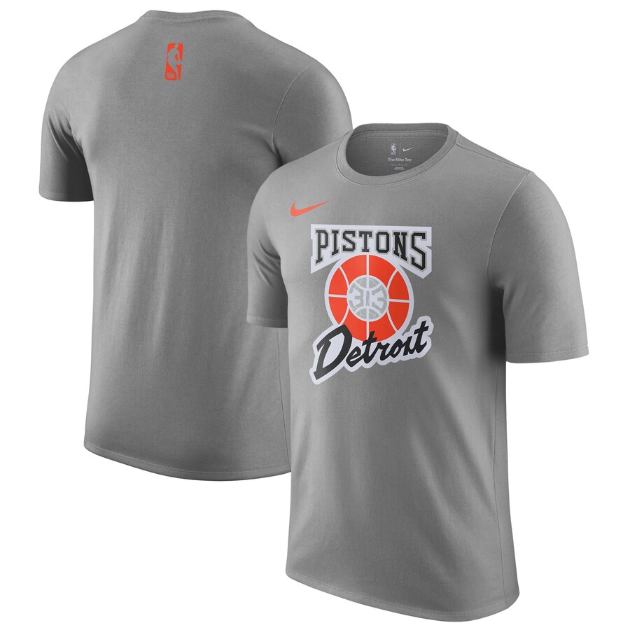 Men's Detroit Pistons Nike Tan 2024/25 City Edition Essential Logo T-Shirt