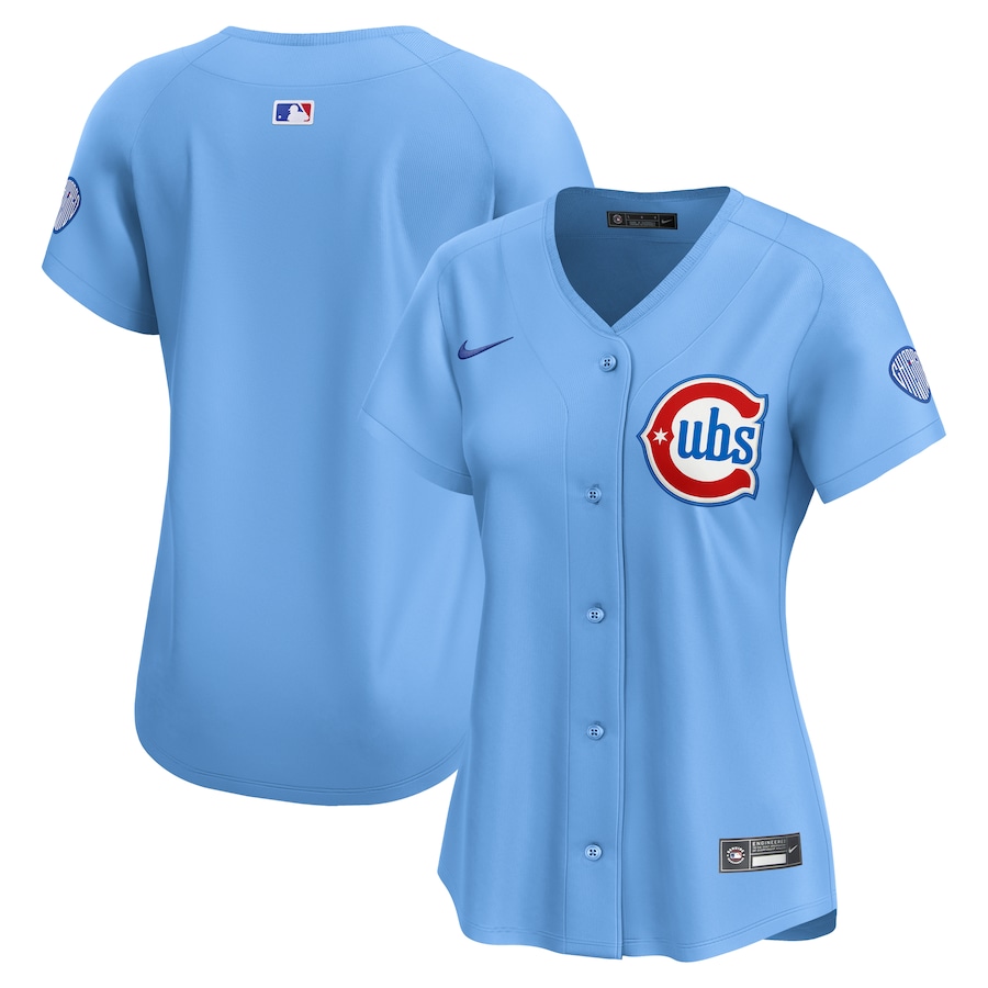 Women's Chicago Cubs Nike Light Blue Alternate Limited Jersey