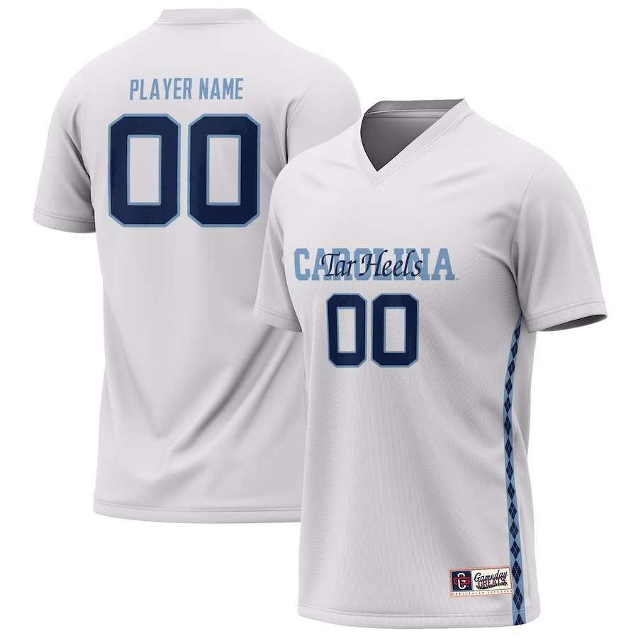 North Carolina Tar Heels GameDay Greats Unisex NIL Pick-A-Player Lightweight Women's Soccer Jersey - White