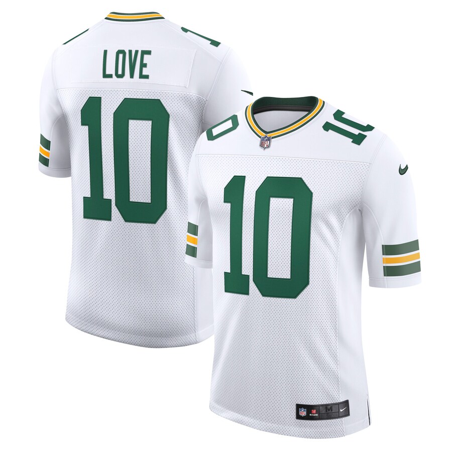 Men's Green Bay Packers Jordan Love Nike White Vapor Untouchable Limited Jersey
