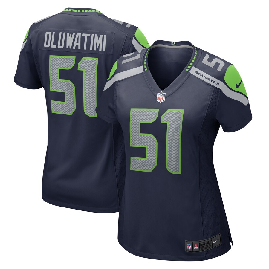 Women's Seattle Seahawks Olu Oluwatimi Nike College College Navy Team Game Jersey
