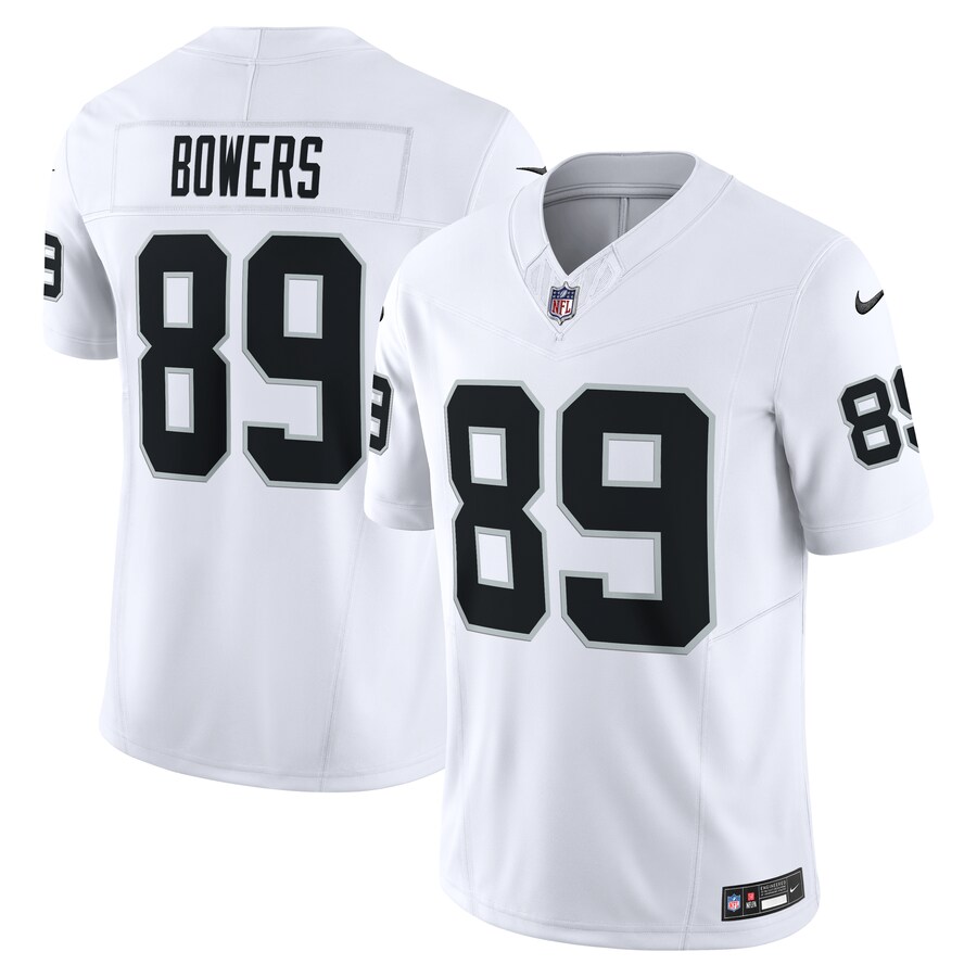Men's Las Vegas Raiders Brock Bowers Nike White Vapor F.U.S.E. Limited Jersey