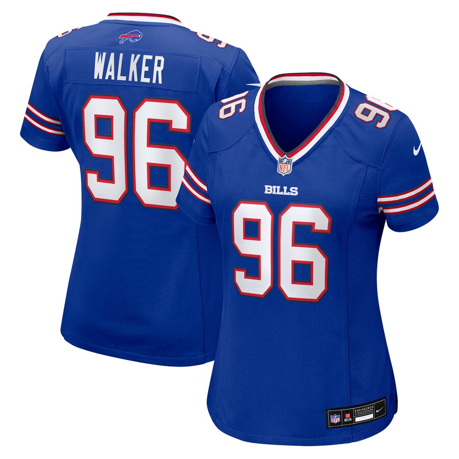 Women's Buffalo Bills Deone Walker Nike Royal Team Game Jersey