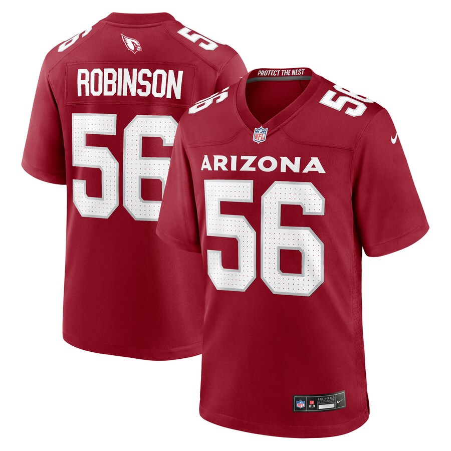 Men's Arizona Cardinals Darius Robinson Nike Cardinal Player Game Jersey