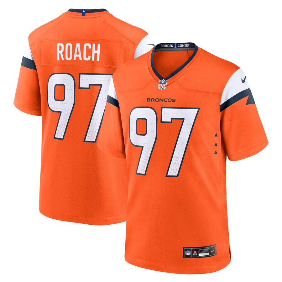 Men's Denver Broncos Malcolm Roach Nike Orange Team Game Jersey