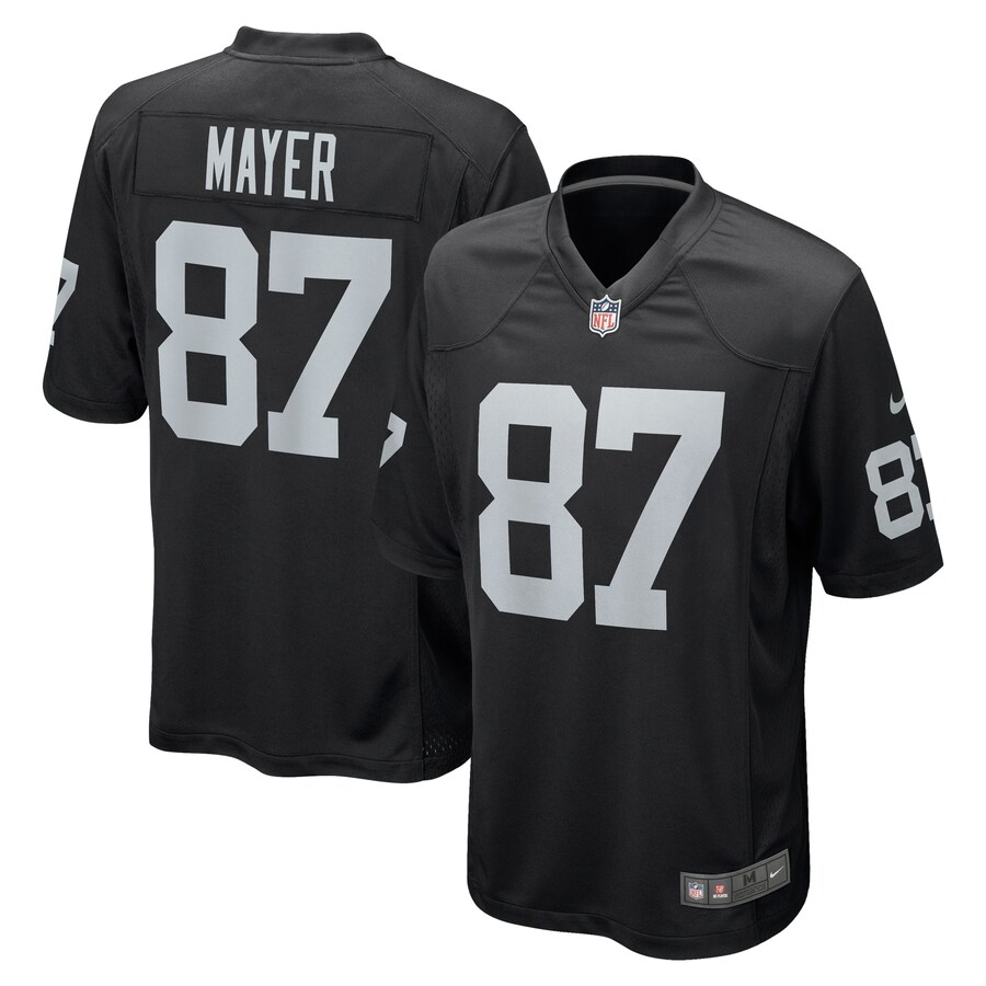 Men's Las Vegas Raiders Michael Mayer Nike Black Game Jersey