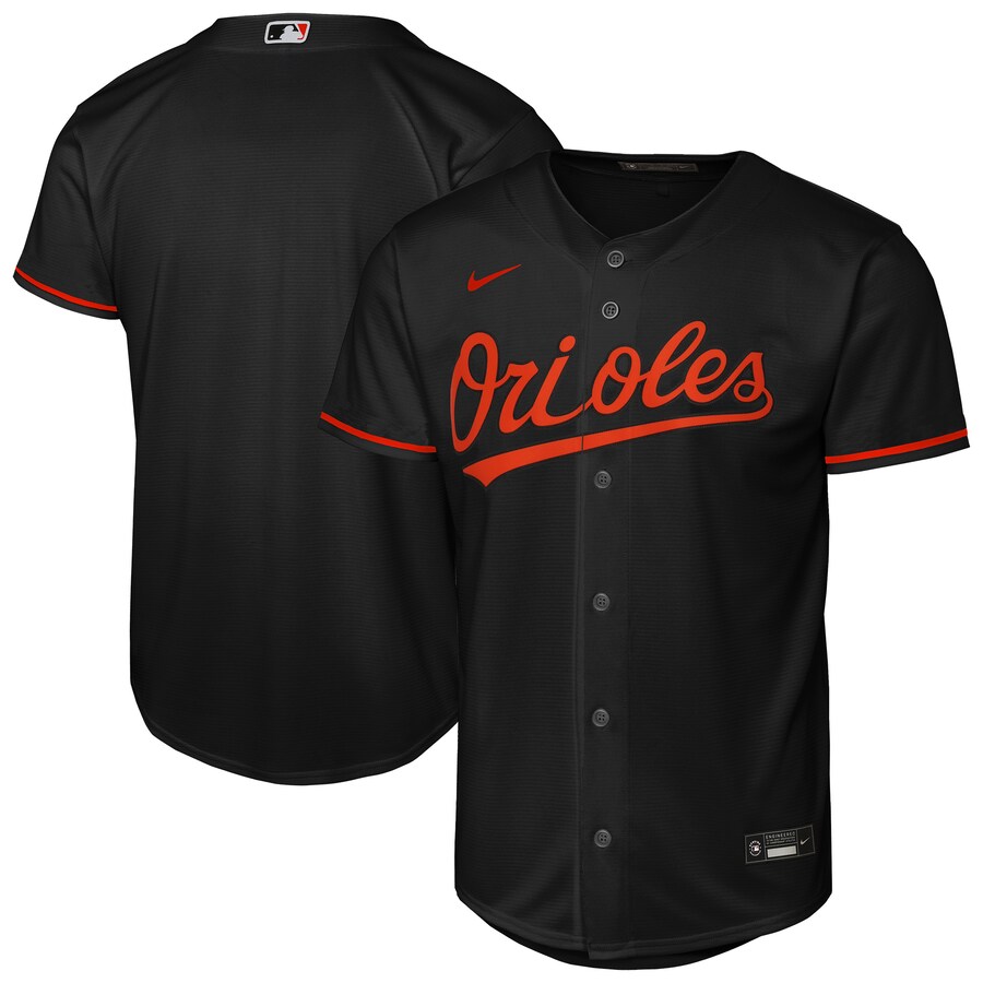 Youth Baltimore Orioles Nike Black Alternate Replica 2.0 Jersey