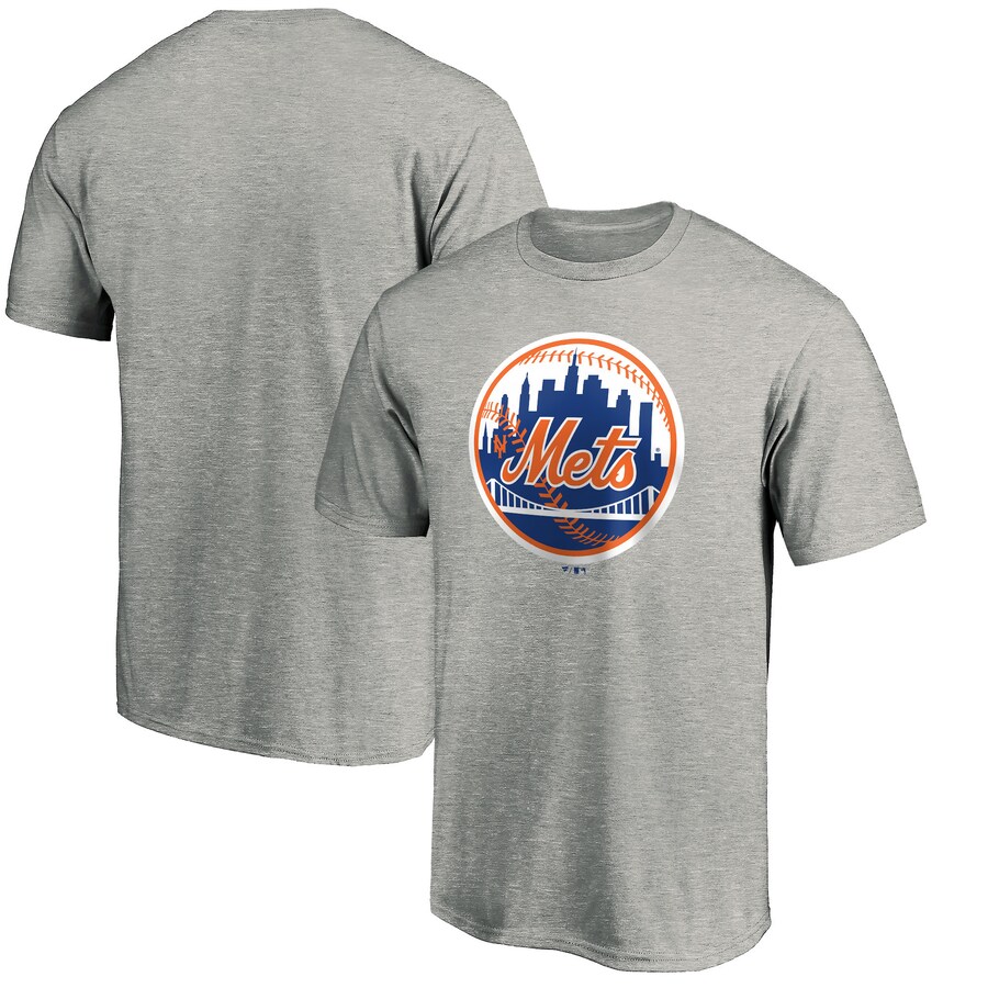 Men's New York Mets Heather Gray Cooperstown Collection Forbes T-Shirt