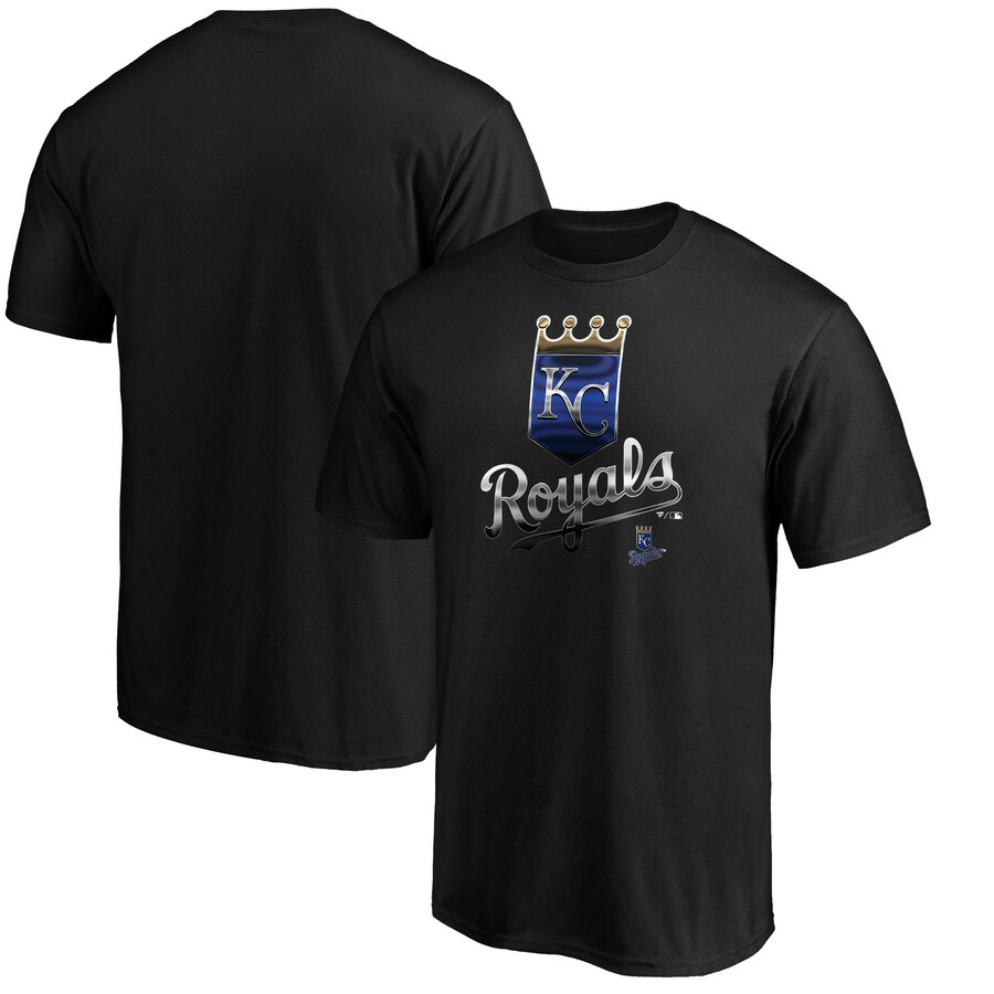 Men's Kansas City Royals Black Team Midnight Mascot T-Shirt