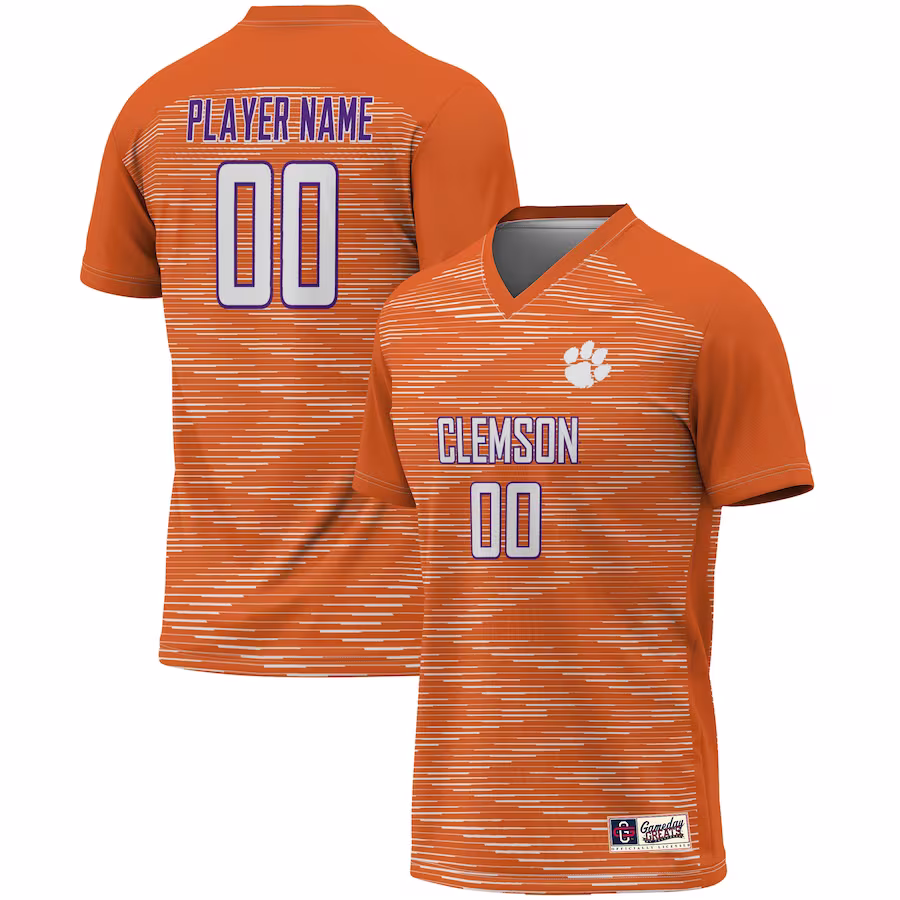 Clemson Tigers GameDay Greats Unisex Pick-A-Player NIL Lightweight Soccer Jersey - Orange