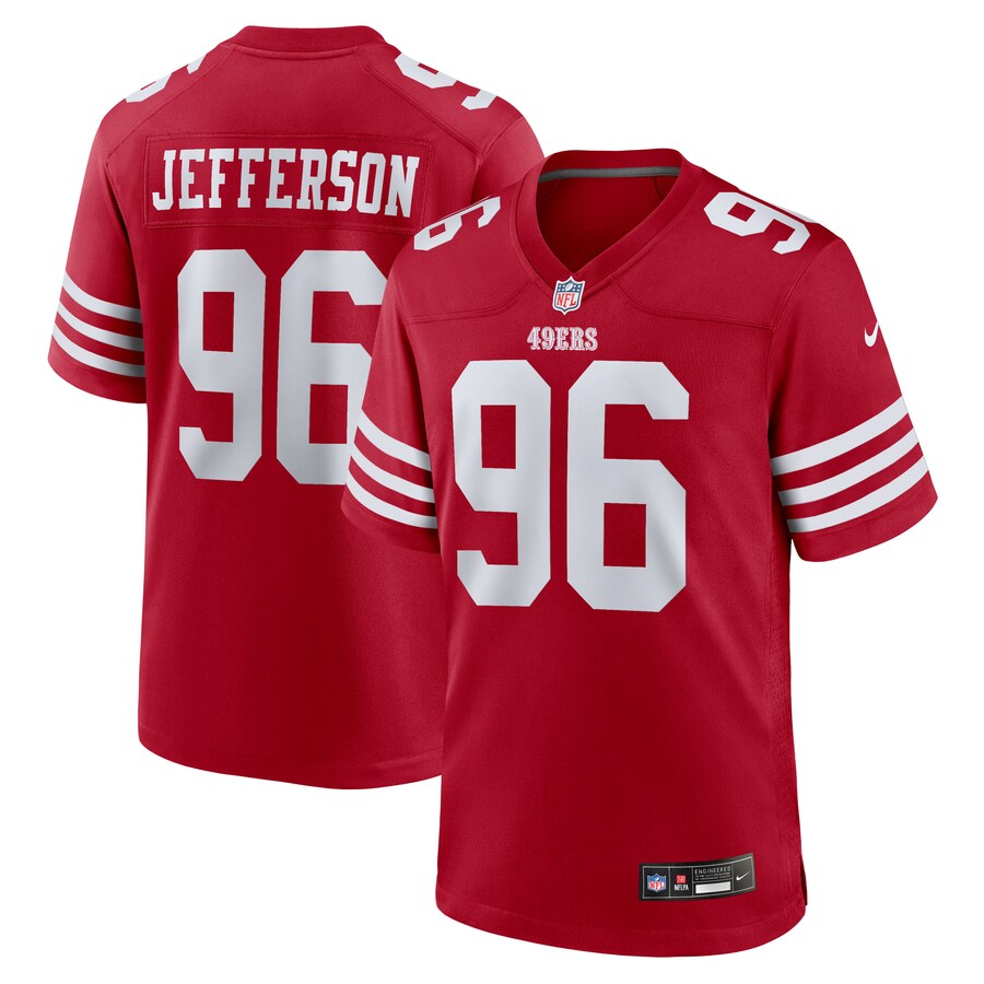 Men's San Francisco 49ers Jordan Jefferson Nike Scarlet Team Game Jersey