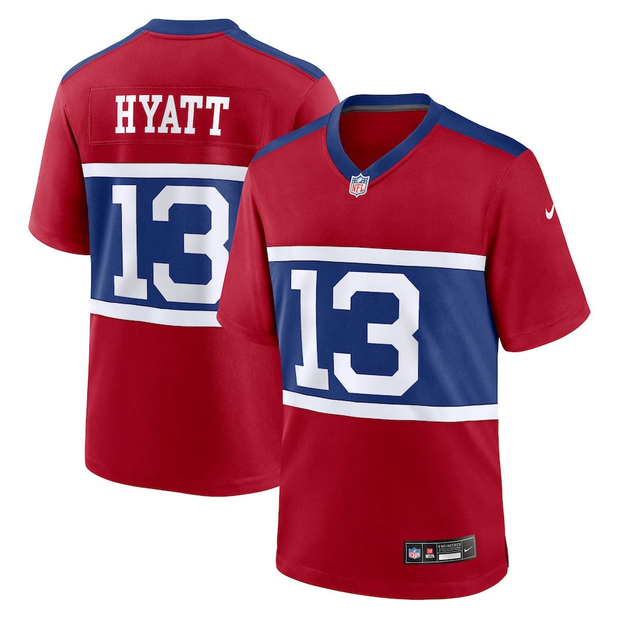 Youth New York Giants Jalin Hyatt Nike Red Game Jersey