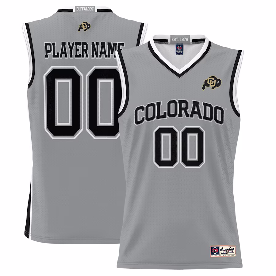 Colorado Buffaloes GameDay Greats Unisex Lightweight NIL Pick-A-Player Basketball Jersey - Gray
