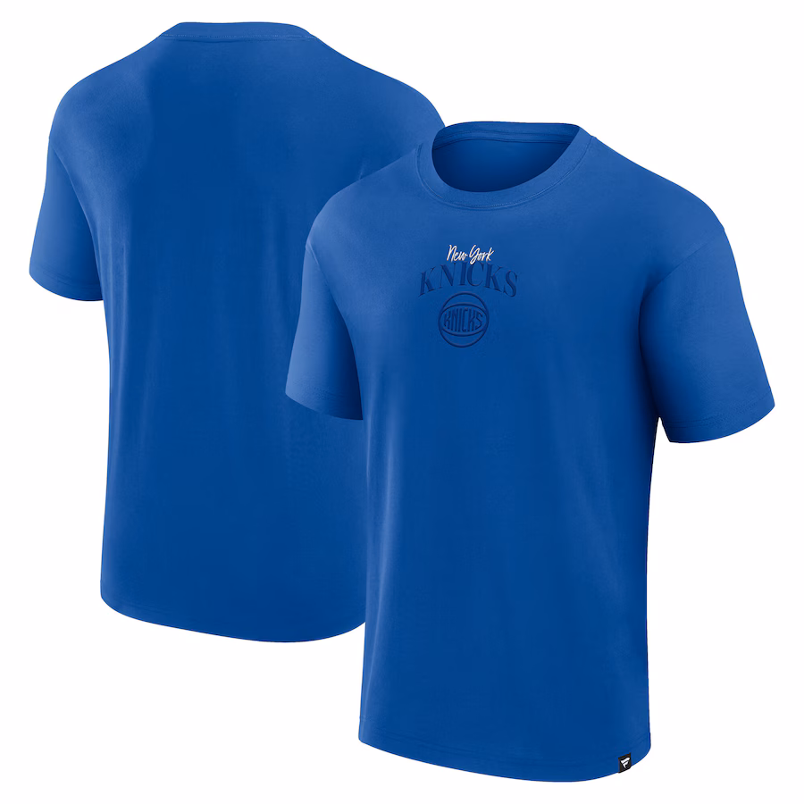 Men's New York Knicks  Fanatics Blue Crossover Collection Full Court Press T-Shirt