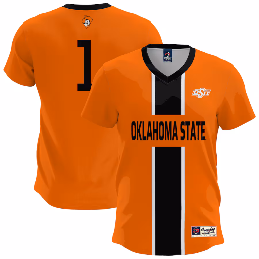 Men's GameDay Greats  Orange Oklahoma State Cowboys Lightweight Soccer Fashion Jersey