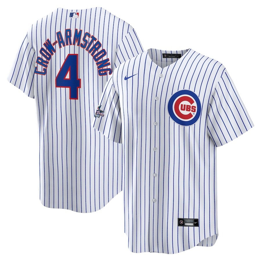 Men's Chicago Cubs Pete Crow-Armstrong Nike White 2025 MLB All-Star Game Home Replica Player Jersey