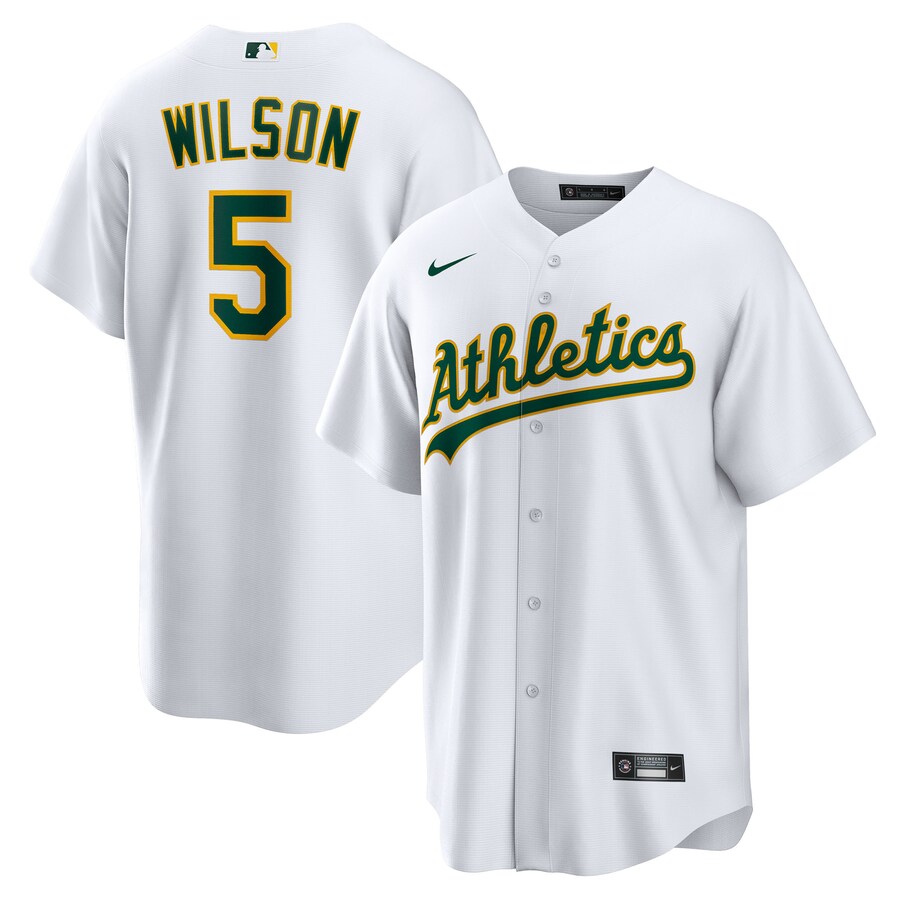 Youth Athletics Jacob Wilson Nike White Home Replica Jersey