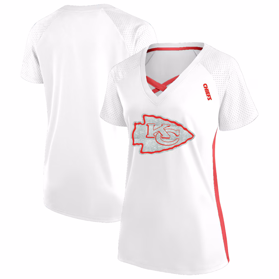 Women's Houston Texans  '47 Light Red Florentina Montauk Cropped T-Shirt