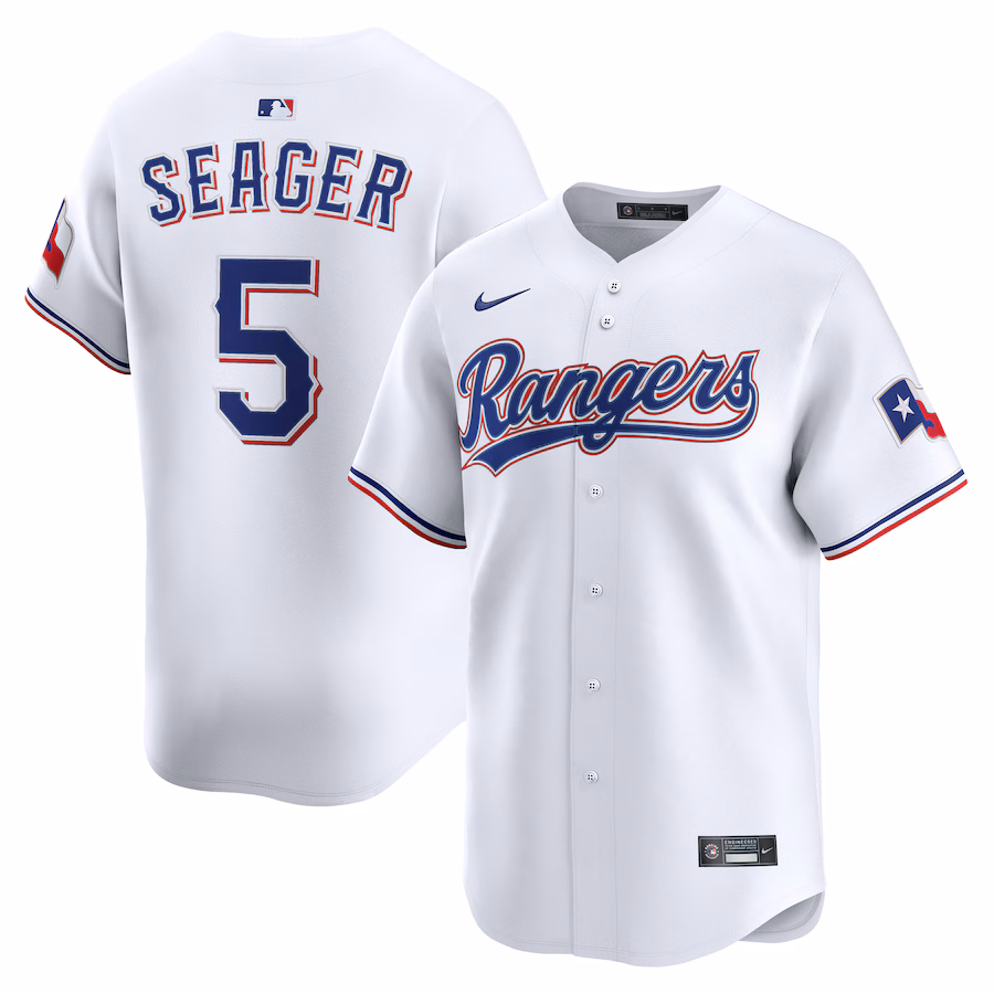 Men's Texas Rangers Corey Seager Nike White Alternate Limited Player Jersey