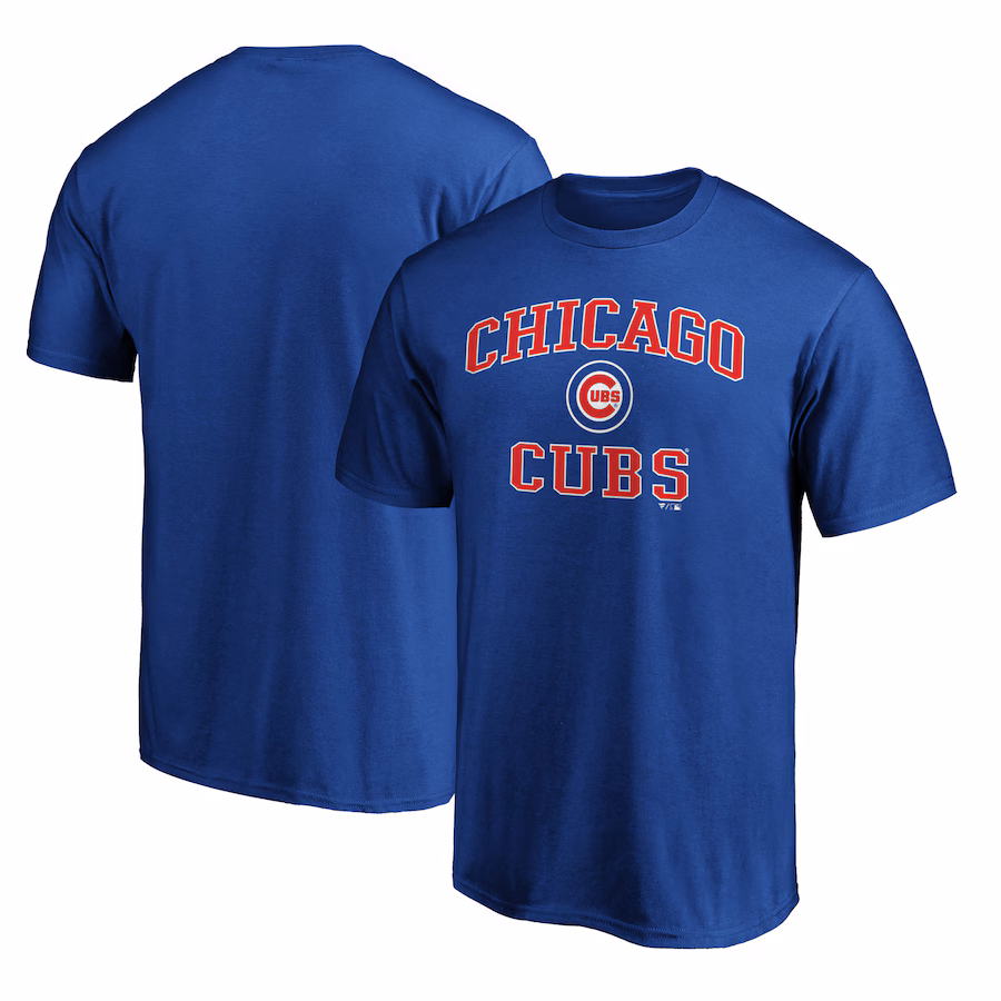 Men's Chicago Cubs Royal Heart & Soul Team Logo T-Shirt