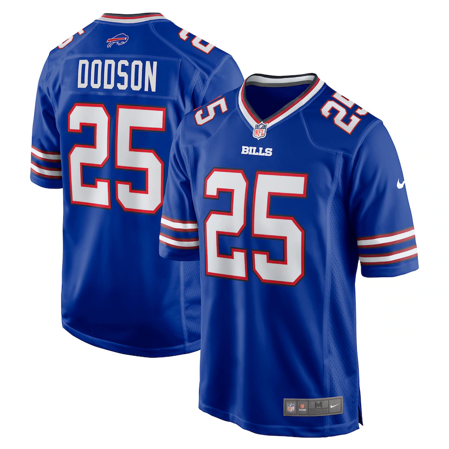 Men's Buffalo Bills Tyrel Dodson Nike  Royal Team Game Jersey