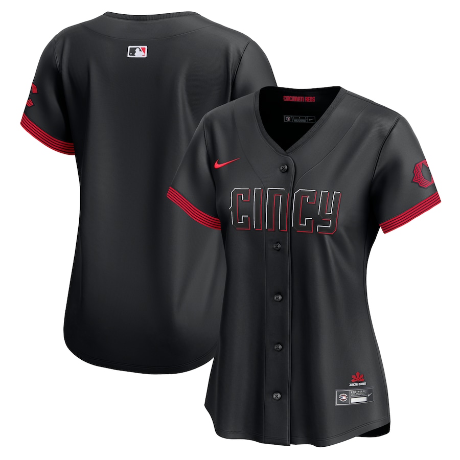 Women's Cincinnati Reds  Nike Black City Connect Elite Jersey