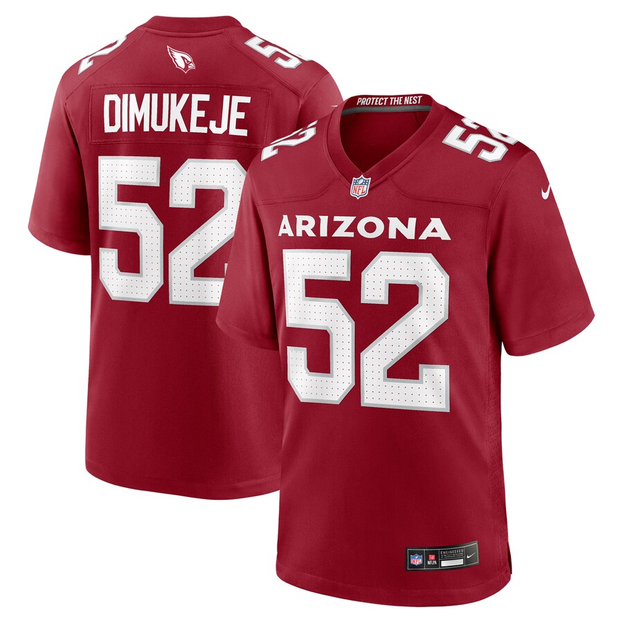 Men's Arizona Cardinals Victor Dimukeje Nike Cardinal Team Game Jersey
