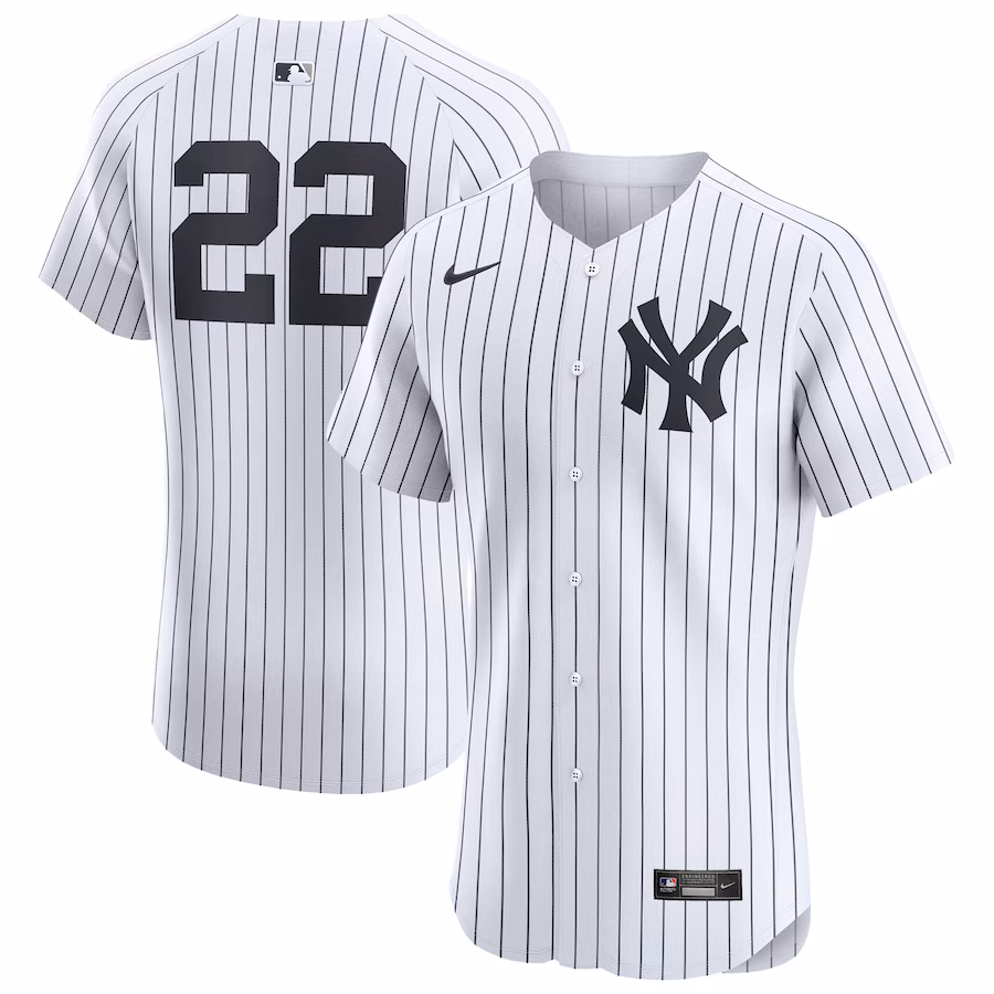 Men's New York Yankees Juan Soto Nike White Home  Elite Player Jersey