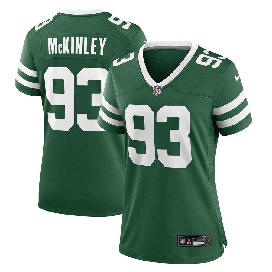 Women's New York Jets Takk McKinley Nike Legacy Green Team Game Jersey