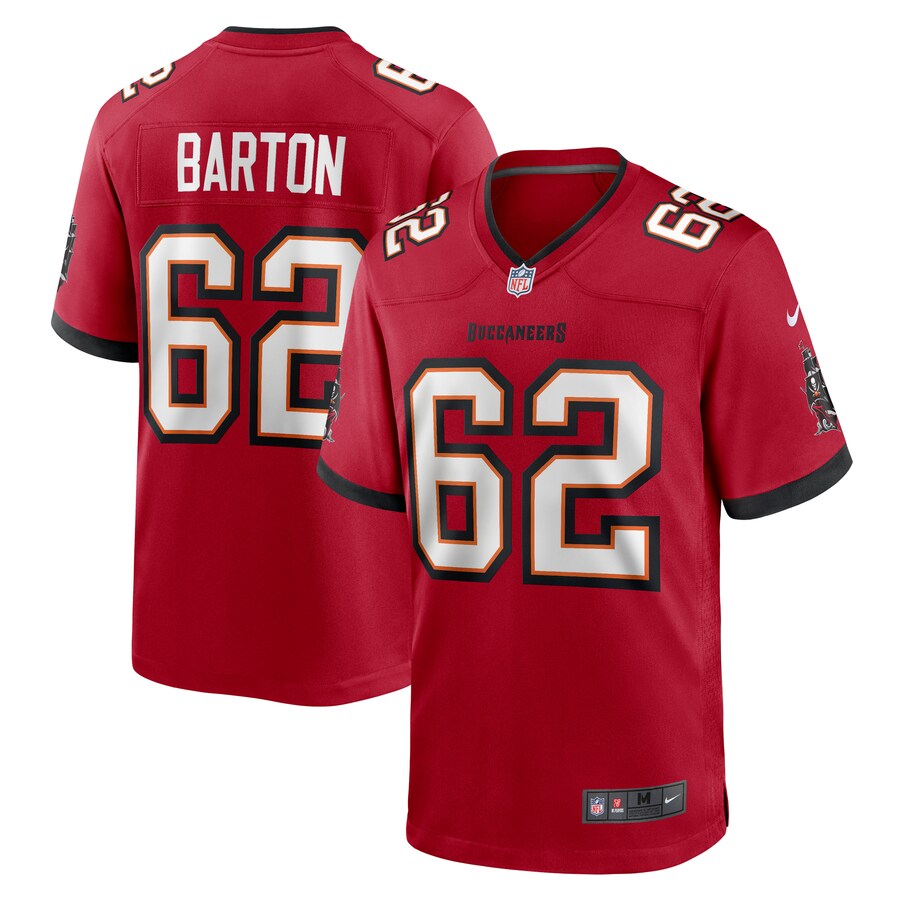 Men's Graham Barton Pick No. 26 Nike Red Player Game Jersey