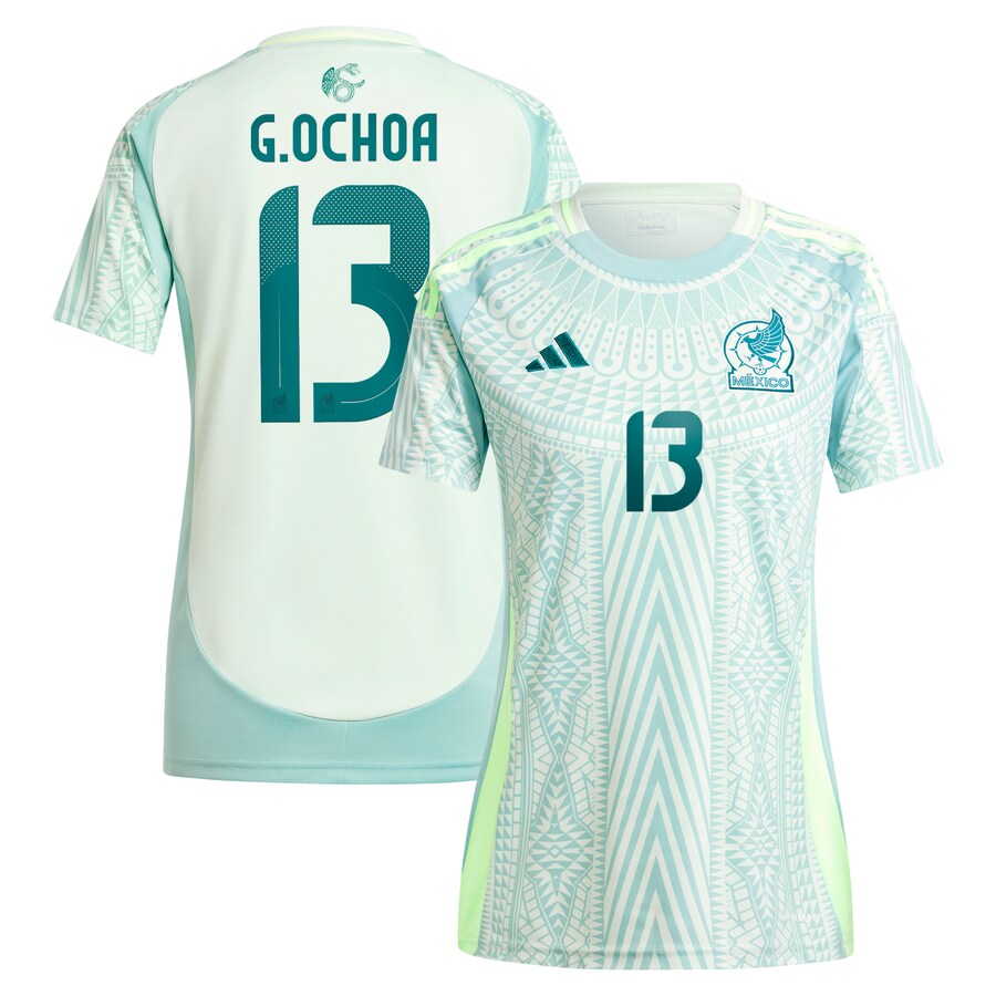 Women's Mexico National Team Guillermo Ochoa adidas Green 2024 Away Replica Player Jersey