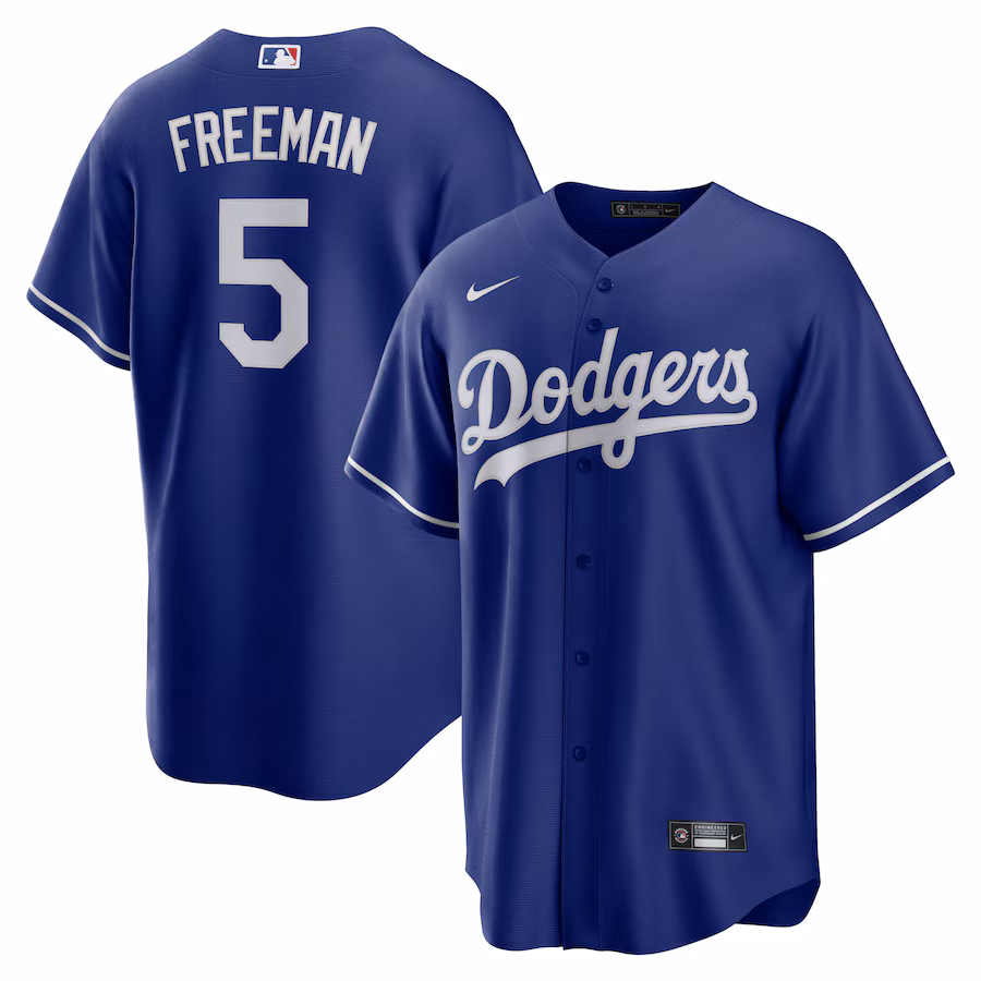 Men's Los Angeles Dodgers Freddie Freeman Nike Royal Alternate 2 Replica Jersey