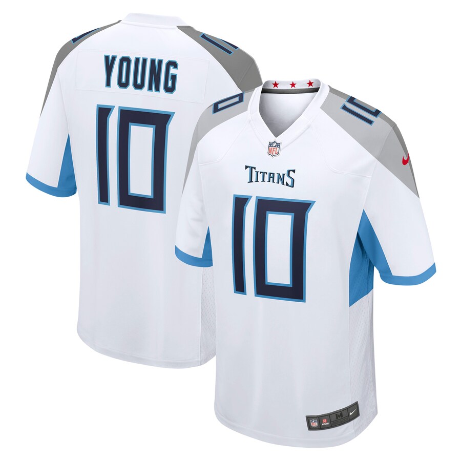 Men's Tennessee Titans Vince Young Nike White Retired Player Game Jersey