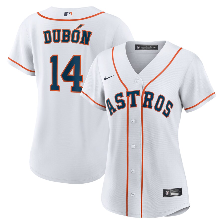 Women's Houston Astros Mauricio Dubón Nike White Home Replica Jersey