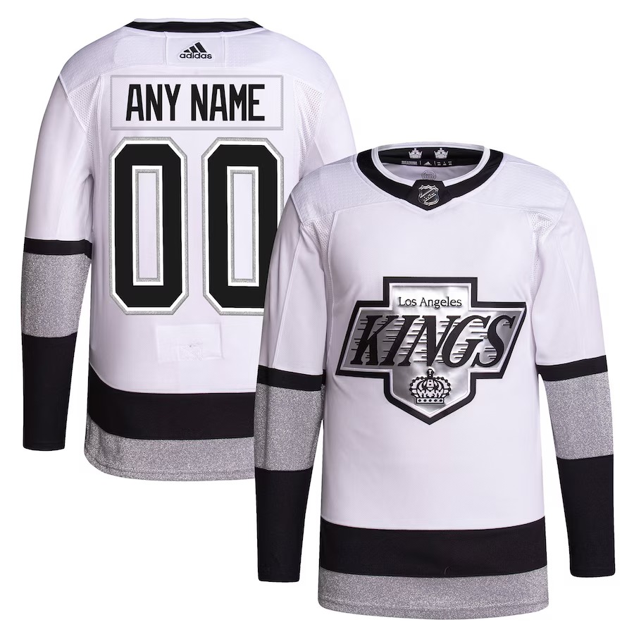 Men's Los Angeles Kings adidas White Alternate 2021/22 Primegreen Authentic Custom Jersey