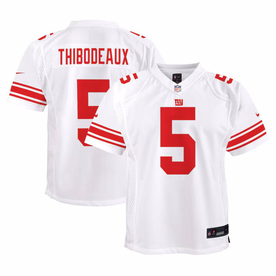 Youth New York Giants Kayvon Thibodeaux Nike White Game Jersey