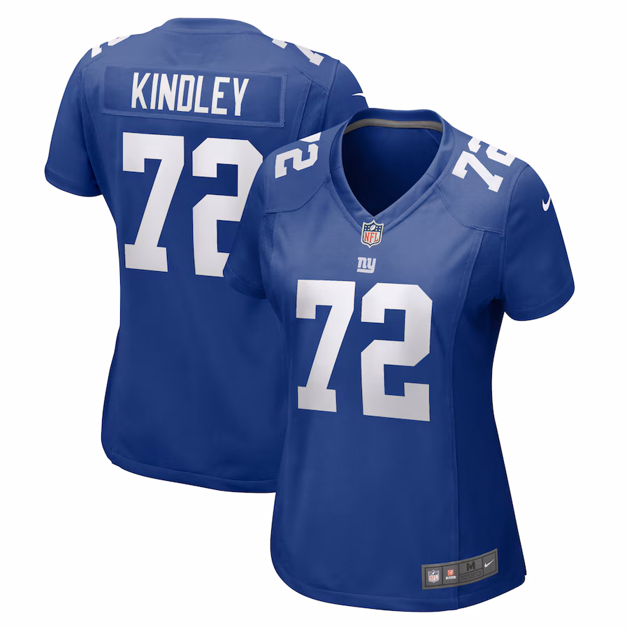 Women's New York Giants Solomon Kindley Nike Royal Home Game Player Jersey