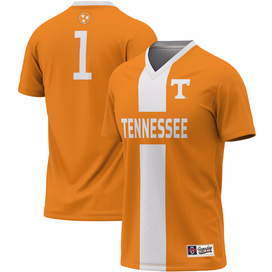 Unisex ProSphere #1 Tennessee Orange Tennessee Volunteers Lightweight Soccer Jersey
