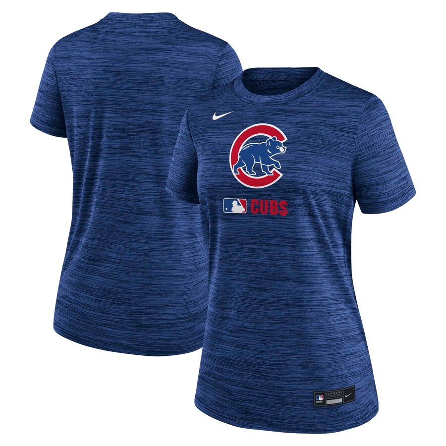 Women's Chicago Cubs Nike Royal Authentic Collection Velocity Performance T-Shirt