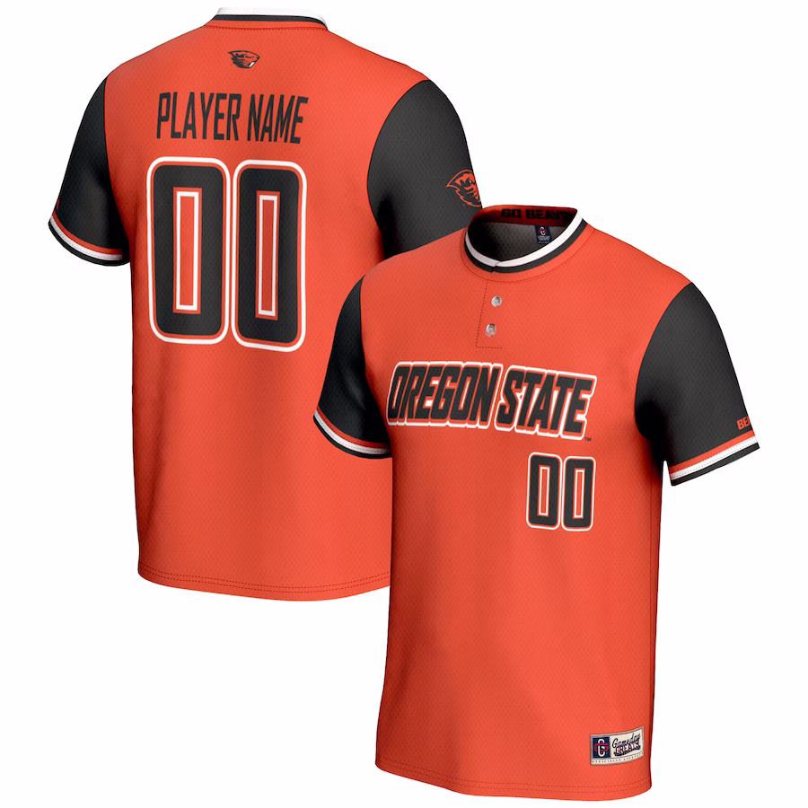 Oregon State Beavers GameDay Greats Unisex  NIL Pick-A-Player Lightweight Softball Jersey - Orange