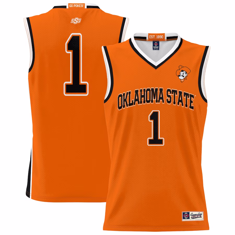 #1 Oklahoma State Cowboys GameDay Greats Youth Lightweight Basketball Jersey - Orange