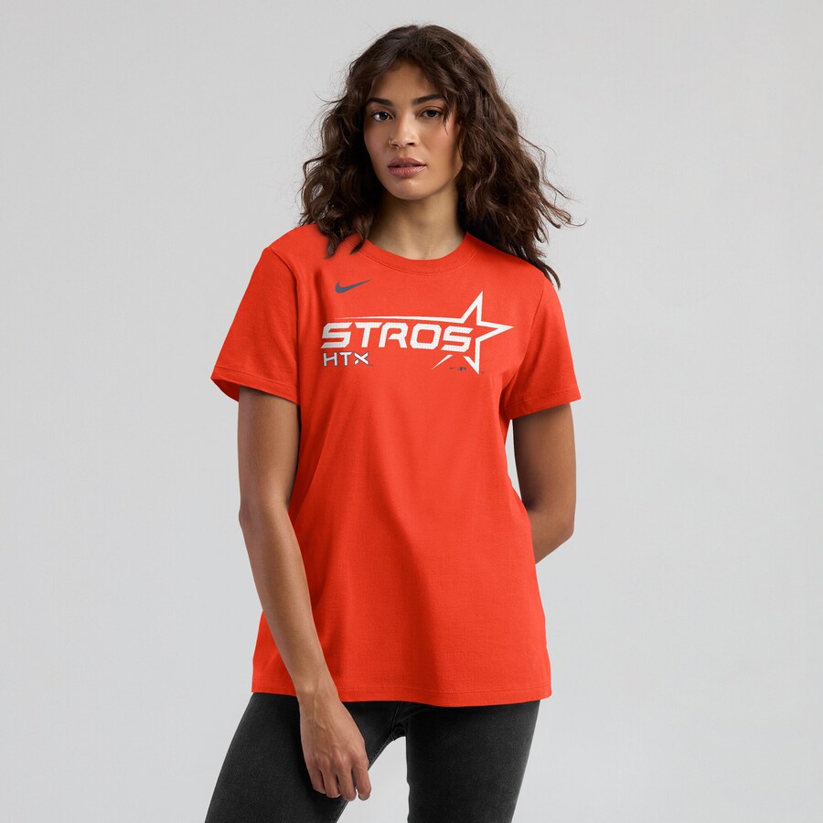 Women's Houston Astros Nike Orange 2025 City Connect Wordmark T-Shirt