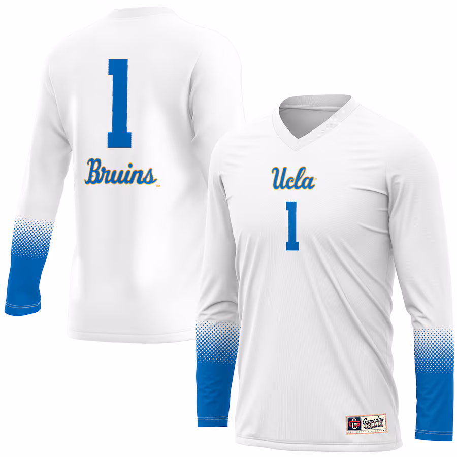 Unisex GameDay Greats #1 White UCLA Bruins Lightweight Volleyball Jersey
