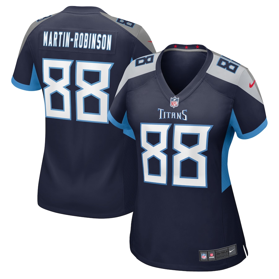 Women's Tennessee Titans David Martin-Robinson Nike Navy Game Jersey